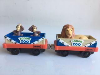 Sodor Zoo Monkeys Lion Thomas & Friends Die Cast Train Cars Take N Play Gullane