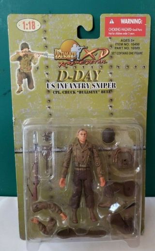 Ww2 D - Day Us Army Infantry Sniper Cpl Chuck Figure Ultimate Soldier 1/18 Xd Bbi