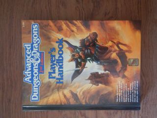 Players Handbook 1989 - 2nd Edition Advanced Dungeons And Dragons Ad&d Tsr 2101