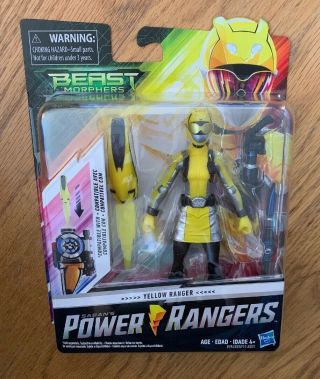 Power Rangers Girl Yellow Ranger Beast Morphers,  Morph X - Key Action Figure F1