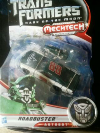 Hasbro Dale Earnhardt Jr.  88 Amp Roadbuster Mechtech Transformer Stock Car Toy
