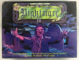 Nightmare Ii Video Board Game Vhs Sequel Game Set Baron Samedi Zombie 1991