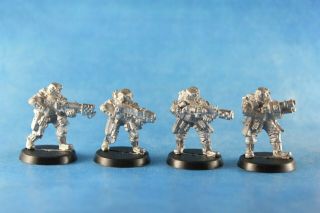 Warhammer 40k Imperial Guard Storm Troppers With Special Weapons X 4 Models