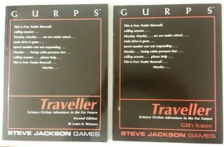 Gurps Traveller 2nd Ed Core Rules Near,  Bonus Gm Screen Bundle
