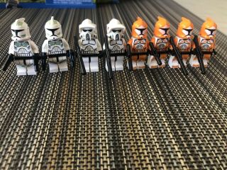 2 QUANTITY 100 Complete Lego Star Wars 7913 Clone Trooper Battle Pack 4