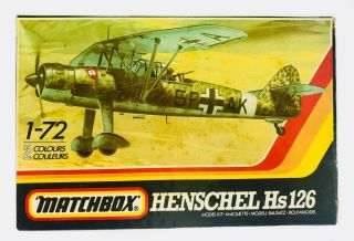 Matchbox.  Pk - 26.  Henschel Hs126.  1:72 Scale.  Vj - Fw