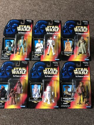 Star Wars The Power Of The Force Limited Red Card Action Figure Set