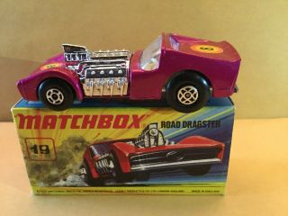 Matchbox Superfast No.  19 Road Dragster Purple Body