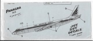 Bl Jet Set Panagra,  Pan American Grace Dc - 8 Decals 1/144 Jsd 101 Jf