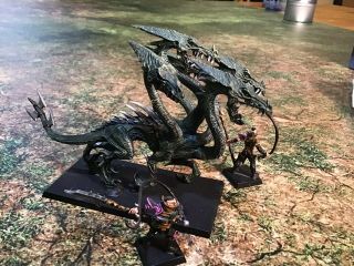 Warhammer Age Of Sigmar Painted Dark Elves War Hydra / Wfb Darkling Covens Hydra