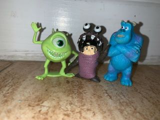 Disney Monsters Inc Sully Mike Wazowski And Boo Toys Cake Topper Figurine