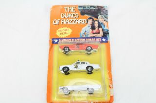 Ertl The Dukes Of Hazzard 3 - Vehicle Action Chase Set Die Cast Metal General Lee