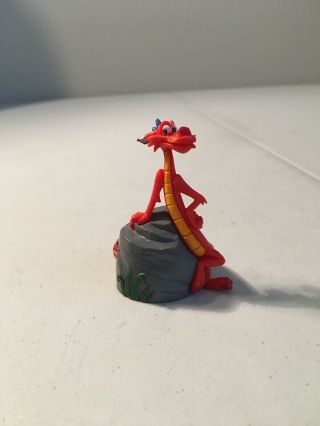Disney Mulan 2.  5 " Mini Pvc Figure - - Mushu Red Dragon Rare