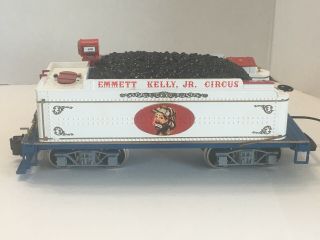 G Scale Bachmann Emmett Kelly Jr Circus Train Locomotive Engine & Tender 5