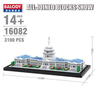 Balody Architecture Us Capitol Diy Diamond Mini Building Nano Blocks Bricks Toy