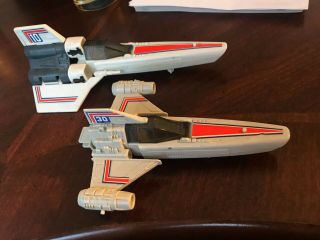 1978 Mattel Battlestar Galactica Colonial Viper Ship and Stellar Probe Vehicle 2