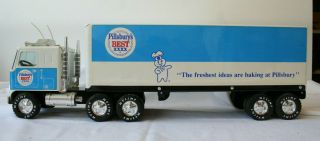 Nylint Pillsbury Best Semi Tractor Trailer Truck Vintage Toy Metal 21 "