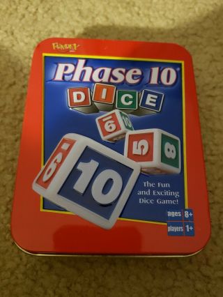 Phase 10 Dice ‐ Fundex Tin Edition - Complete,