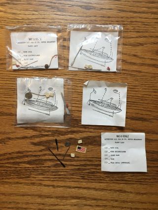 3x Vac - U - Scale 1:72 Accessory Kit For 26 Ft.  Motor Whaleboat