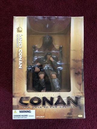 King Conan The Hour Of The Dragon Deluxe Boxed Set Statue Figure Mcfarlane Toys
