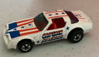 1977 Hot Wheels Captain America - Hot Bird Pontiac Trans Am W/red Interior