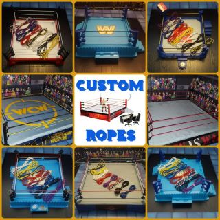 Ropes For Wwe Figure Wrestling Rings - Multiple Colours - Retro Asr Hasbro Wlf