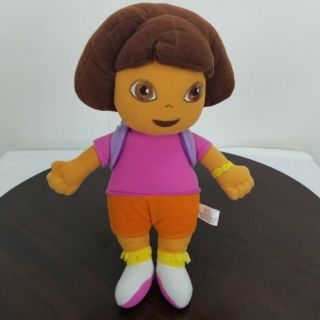 Nanco Dora The Explorer Plush Doll Nickelodeon Nick Jr Stuffed Toy 12 "
