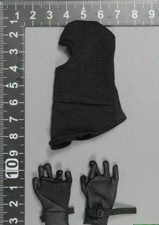Soldier Story 1/6 Scale Special Duties Unit (assault Leader) Black Hood & Gloves