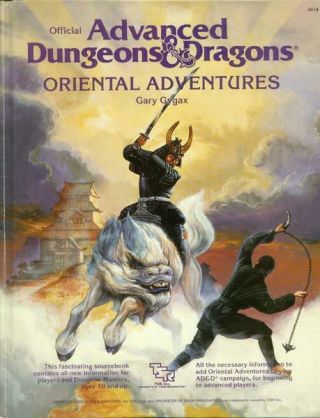 Tsr Ad&d 1st Ed Oriental Adventures Hc Vg,