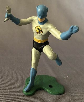 Vintage 1966 Ideal Painted Plastic Batman Figure (made In Portugal)