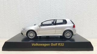 Kyosho 1/64 Vw Volkswagen Golf Gti R32 Silver Diecast Car Model