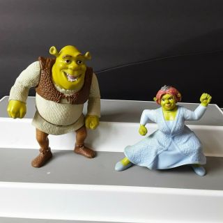 Shrek Fiona Toy Action Figures Happy Meal Mcdonalds 2007 Cake Toppers
