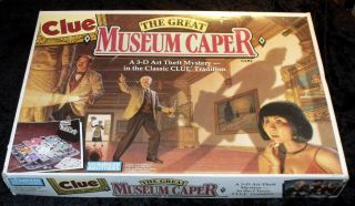 Clue The Great Museum Caper 3d Board Game 1991 Parker Brothers 100 Complete