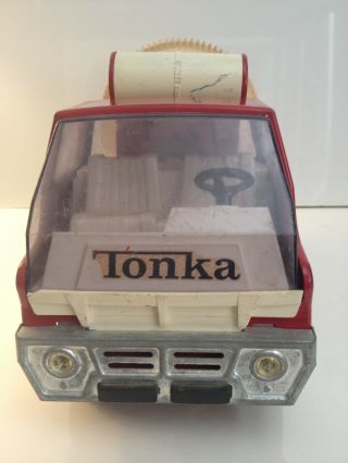 Tonka Truck Red Cement Mixer Vintage 1960s in great shape 2