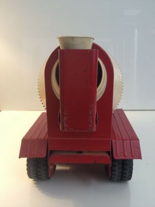 Tonka Truck Red Cement Mixer Vintage 1960s in great shape 3
