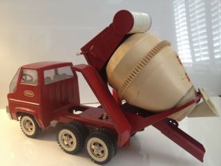 Tonka Truck Red Cement Mixer Vintage 1960s in great shape 5