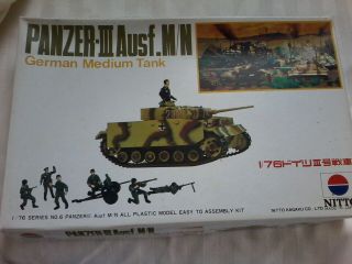 Nitto 1:76 Panzer Iii And Support Soldiers 446 - 250
