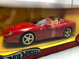1/18 Scale Metal Die Cast Model Mattel Hot Wheels Ferrari Superamerica Red