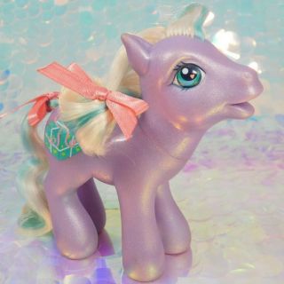 My Little Pony Razzaroo Birthday Celebration Present Purple White G3 Mlp Bl155