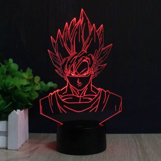 3D Dragon Ball Z Son Goku illusion LED Night Light Touch Table Desk Lamp 7 Color 4