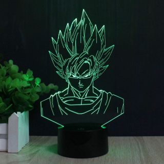 3D Dragon Ball Z Son Goku illusion LED Night Light Touch Table Desk Lamp 7 Color 5