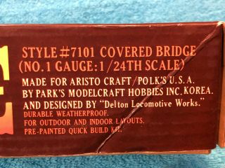 Aristo - Craft ART - 7101 G Scale Covered Train Bridge Kit 4