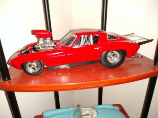 Mattel Hot Wheels Pro Street Dragster Chevrolet Corvette 1966 1:18 Scale