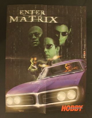 2003 HC SILENT HILL 3,  ENTER THE MATRIX Spanish vintage double - sided poster 2