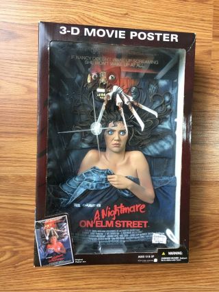 Mcfarlane Toys 3d Movie Poster Nightmare On Elm Street Freddy Krueger