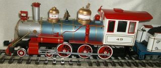 Bachmann G Emmett Kelly Jr.  All Star Circus 4 - 6 - 0 Steam Locomotive 49 & Tender 2