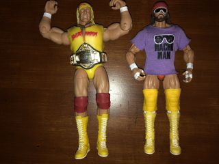 Wwe Mattel Elite Macho Man Hulk Hogan Legends Defining Moments