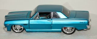 Maisto Diecast 1965 Chevy Malibu Pro Rodz 1:24 Scale Muscle Car Blue 1595