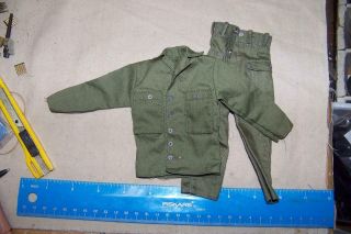 1/6 Scale Dragon Wwii Us Green Shirt & Green Pants