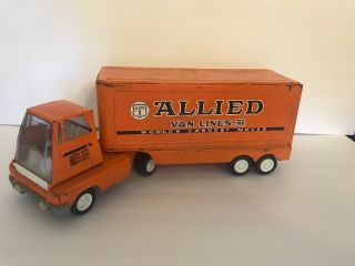Vintage Allied Van Lines Semi Truck Trailer